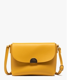 sac besace femme uni design minimaliste jauneB943401_1