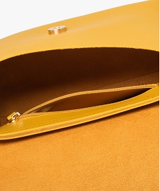 sac besace femme uni design minimaliste jauneB943401_3