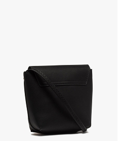 sac besace femme petit format design minimaliste noirB945101_2