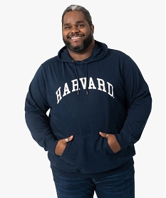 GEMO Sweat homme à capuche - Harvard University Bleu