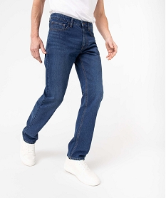 GEMO Jean coupe Regular légèrement délavé homme Gris