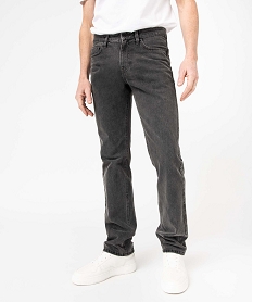 jean coupe regular legerement delave homme gris jeans regularB953301_1