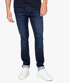 GEMO Jean homme coupe slim extensible Gris
