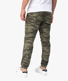 pantalon homme coupe straight esprit cargo imprime camouflage imprimeB956401_3