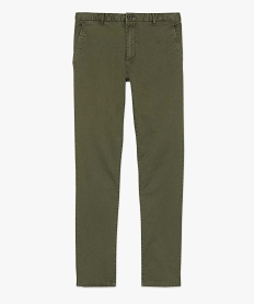 pantalon chino en coton stretch coupe slim homme vertB957201_4