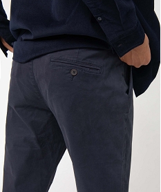 pantalon chino en coton stretch coupe slim homme bleu pantalons de costumeB957501_2