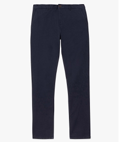 pantalon chino en coton stretch coupe slim homme bleuB957501_4