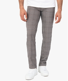 GEMO Pantalon homme à motif Prince de Galles Imprimé