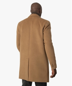 manteau court homme effet drap de laine orangeB960101_3
