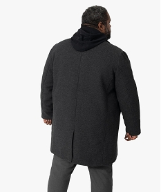 manteau homme grande taille effet 2-en-1 a col amovible grisB960401_3