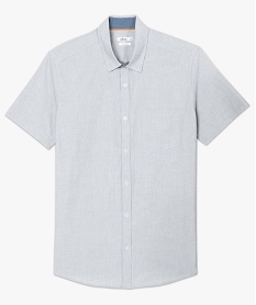 GEMO Chemise homme unie à manches courtes gris standard