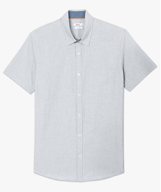 GEMO Chemise homme unie à manches courtes Gris