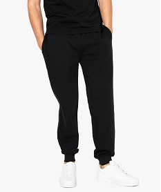 GEMO Jogging homme en molleton noir standard
