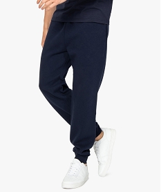 GEMO Jogging homme en molleton Bleu