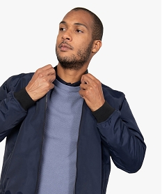 blouson homme aviateur rembourre bleu manteaux et blousonsB962701_1