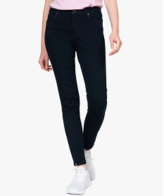 GEMO Jean femme skinny taille normale coloris foncé Bleu