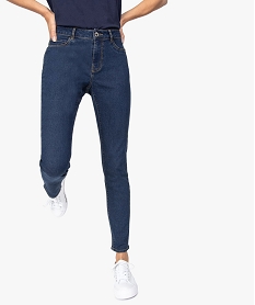 GEMO Jean femme coupe Slim 5 poches Bleu