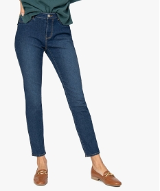 GEMO Jean femme coupe Slim extensible Bleu