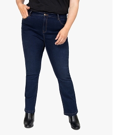 GEMO Jean femme coupe bootcut Bleu