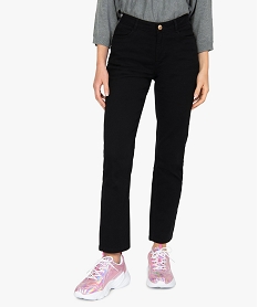 GEMO Jean femme coupe regular taille normale noir vif