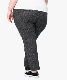 pantalon femme grande taille large et fluide imprime a taille elastiquee imprime pantalons et jeansB984601_3