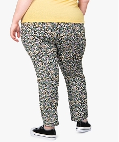 pantalon femme grande taille large et fluide imprime a taille elastiquee imprime pantalons et jeansB984801_3