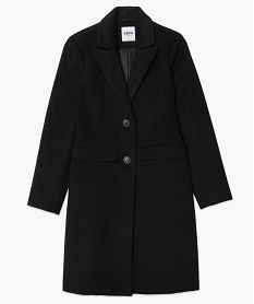 manteau femme mi-long a col tailleur noirB992401_4