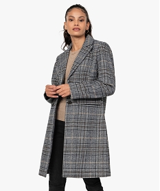 GEMO Manteau femme mi-long à col tailleur Imprimé