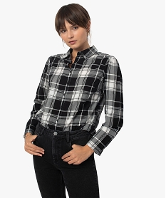 chemise femme a carreaux 100 coton imprimeB996001_1