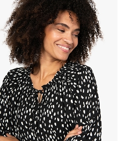 blouse femme imprimee avec manches 34 elastiquees imprimeB997401_2