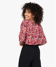 blouse femme imprimee avec manches 34 elastiquees imprimeB997501_3