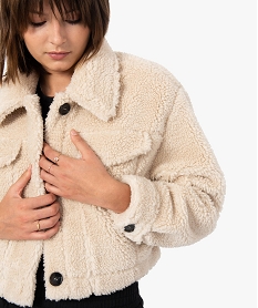 JUPE AOP CASHMERE BLOUSON BEIGE