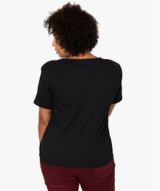 tee-shirt femme grande taille imprime avec petites epaulettes blancC021701_3
