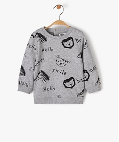 GEMO Sweat bébé mixte avec motifs et inscriptions Imprimé