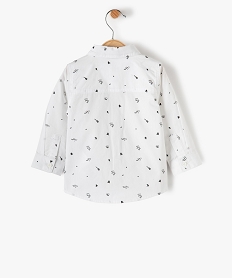 chemise bebe garcon avec nœud papillon – lulucastagnette blancC035501_3