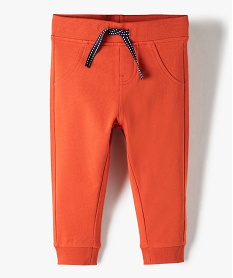 GEMO Pantalon de jogging bébé uni Orange