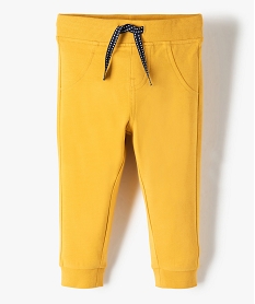 GEMO Pantalon de jogging bébé uni Jaune