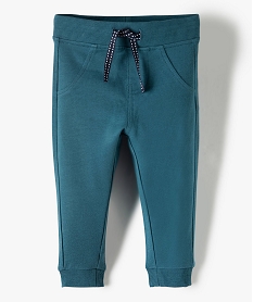 GEMO Pantalon de jogging bébé uni bleu standard