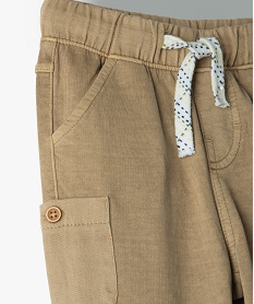 pantalon bebe garcon en maille avec poches fantaisie orangeC036701_2