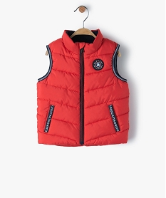 GEMO Blouson bébé garçon matelassé sans manches – Lulu Castagnette Rouge