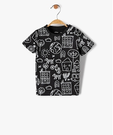 GEMO Tee-shirt bébé garçon à manches courtes avec motifs Orange