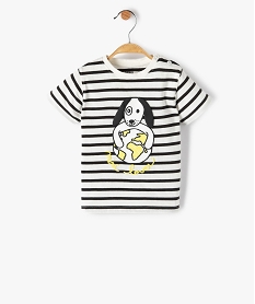 tee-shirt bebe garcon a manches courtes avec motifs imprime tee-shirts manches courtesC041001_1