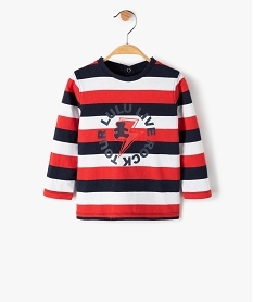 GEMO Tee-shirt rayé bébé garçon – Lulu Castagnette Imprimé
