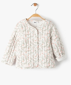 GEMO Veste bébé fille matelassée à motif fleuri Multicolore