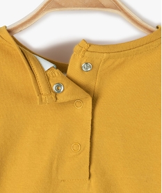 tee-shirt bebe fille avec large motif - disney jaune tee-shirts manches longuesC059701_4