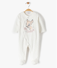 GEMO Pyjama bébé à pois imprimé Bambi - Disney Beige