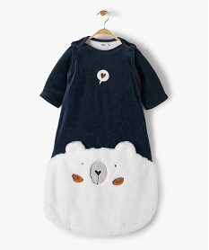 GEMO Gigoteuse bébé à manches amovibles avec motif animal Bleu