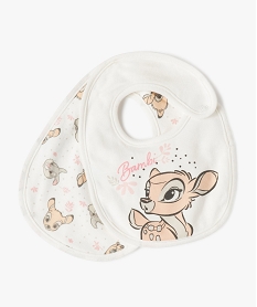 bavoir bebe imprime bambi (lot de 2) - disney baby beigeC066201_1