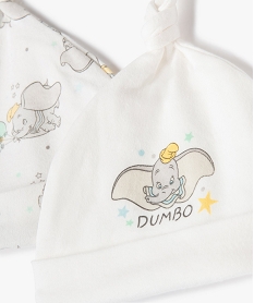 bonnet bebe avec motif dumbo (lot de 2) - disney beigeC067201_2