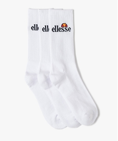 GEMO Chaussettes de sport homme tige haute (lot de 2 paires) - Ellesse blanc standard